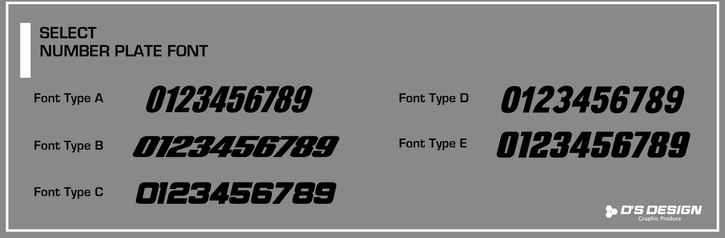 HONDA 2019~ CRF125F 専用ゼッケンデカール【ナンバーインサート対応可】