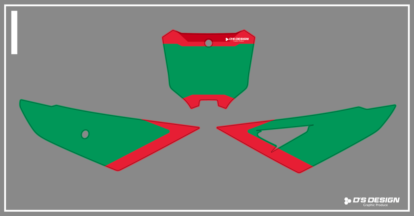 HONDA 2025'CRF250R/450R専用ゼッケンデカール