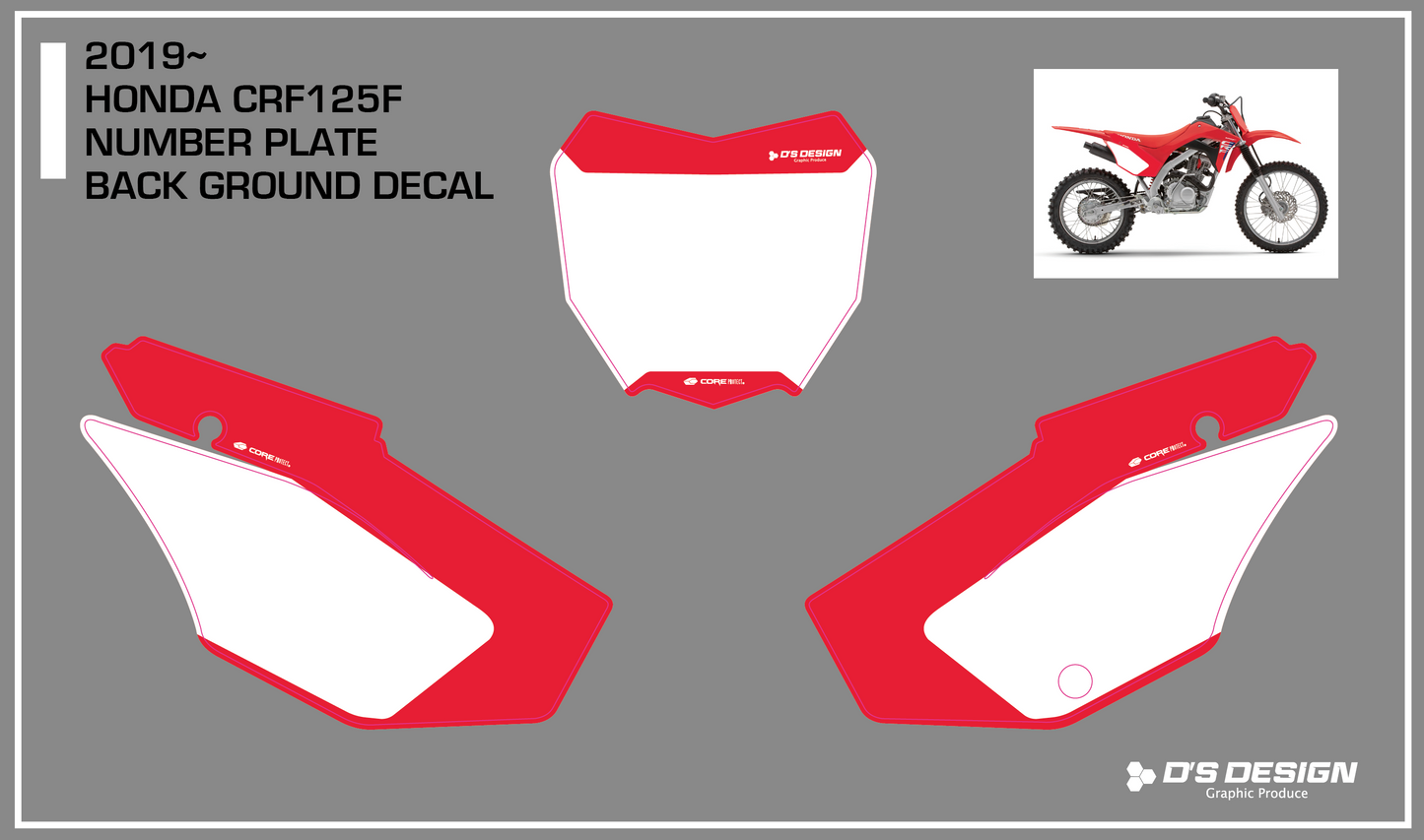 HONDA CRF125F デカール