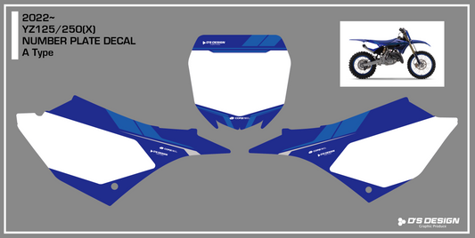 YAMAHA YZ125 YZ125X / YZ250 YZ250X専用COREプロテクトゼッケンデカール