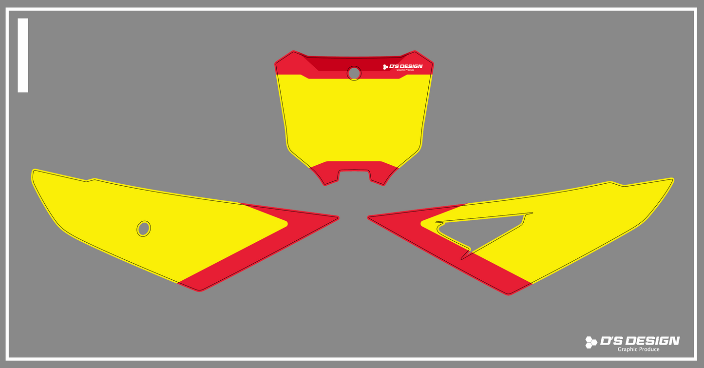 HONDA 2025'CRF250R/450R専用ゼッケンデカール