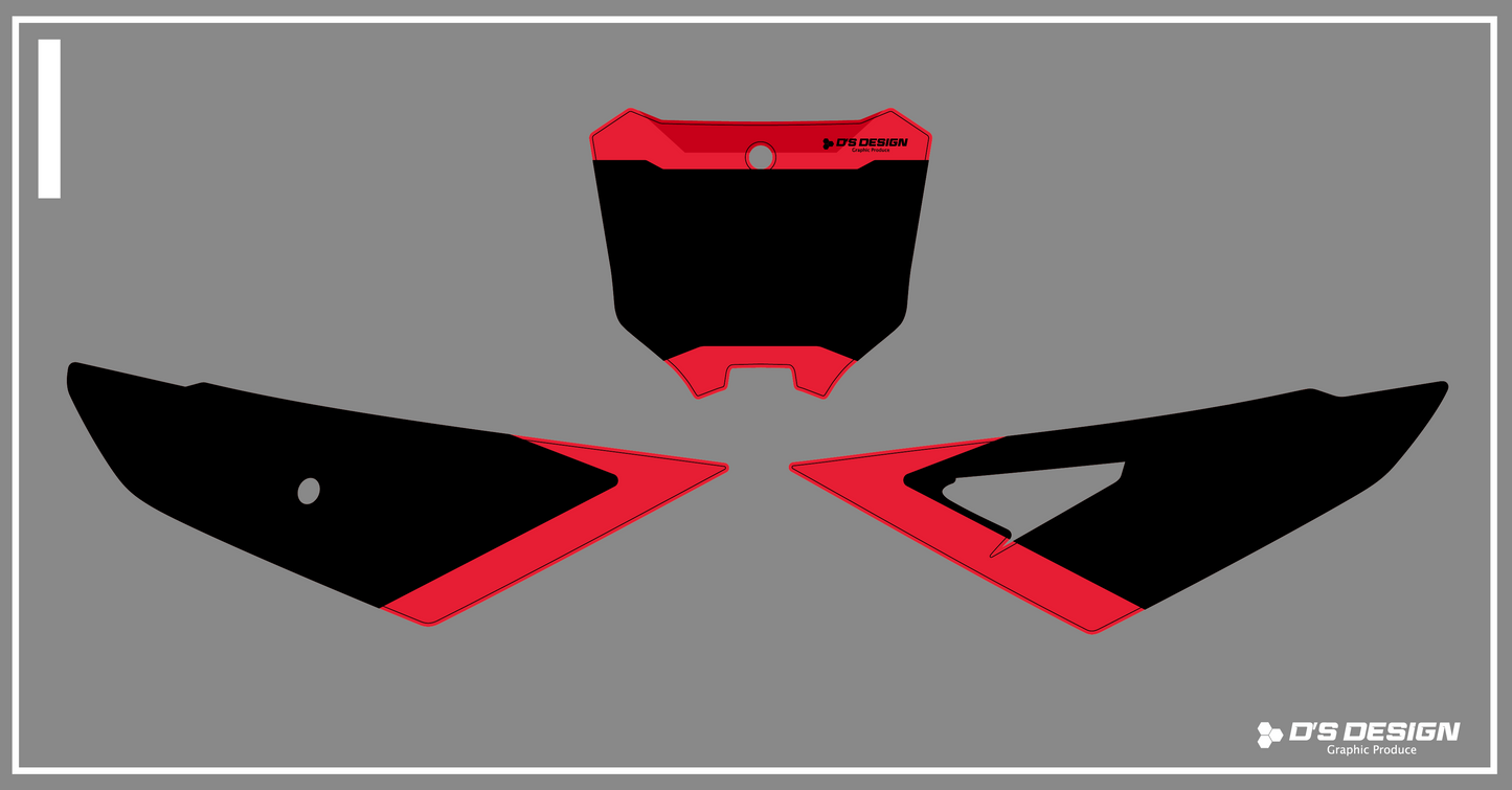 HONDA 2025'CRF250R/450R専用ゼッケンデカール